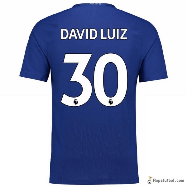 Camiseta Chelsea Replica Primera Ropa Davidluiz 2017/18